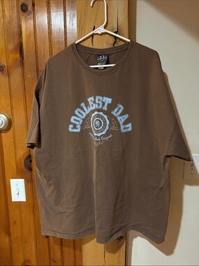 Coolest Dad Short Sleeve T-Shirt - Brown